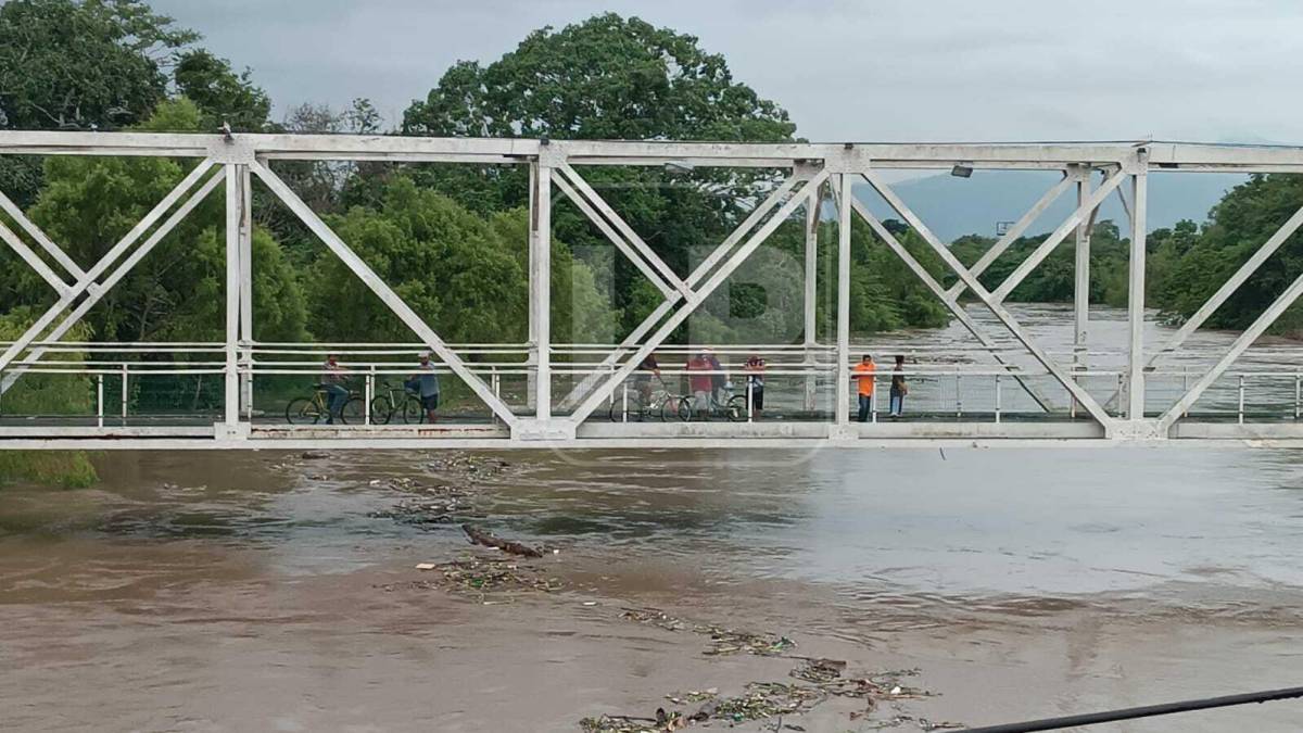 El caudal del río Chamelecón, que atraviesa el municipio de La Lima, Cortés. 