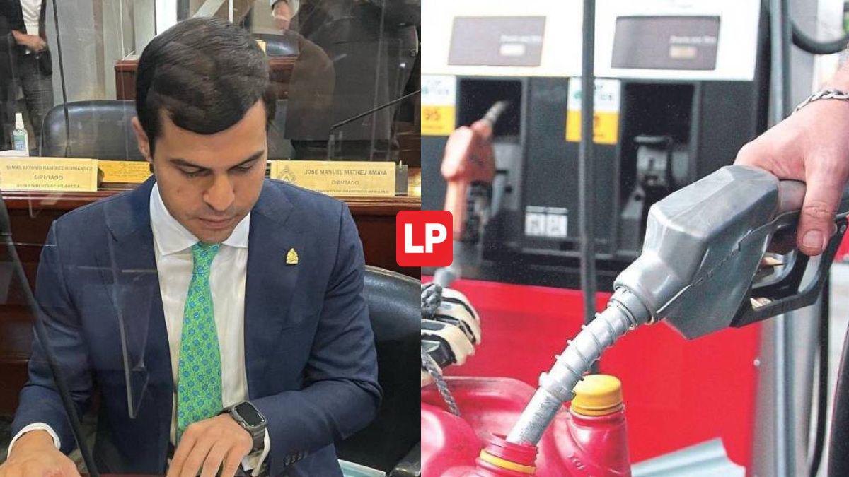 Diputado Erasmo Portillo propone suspender impuesto a los combustibles
