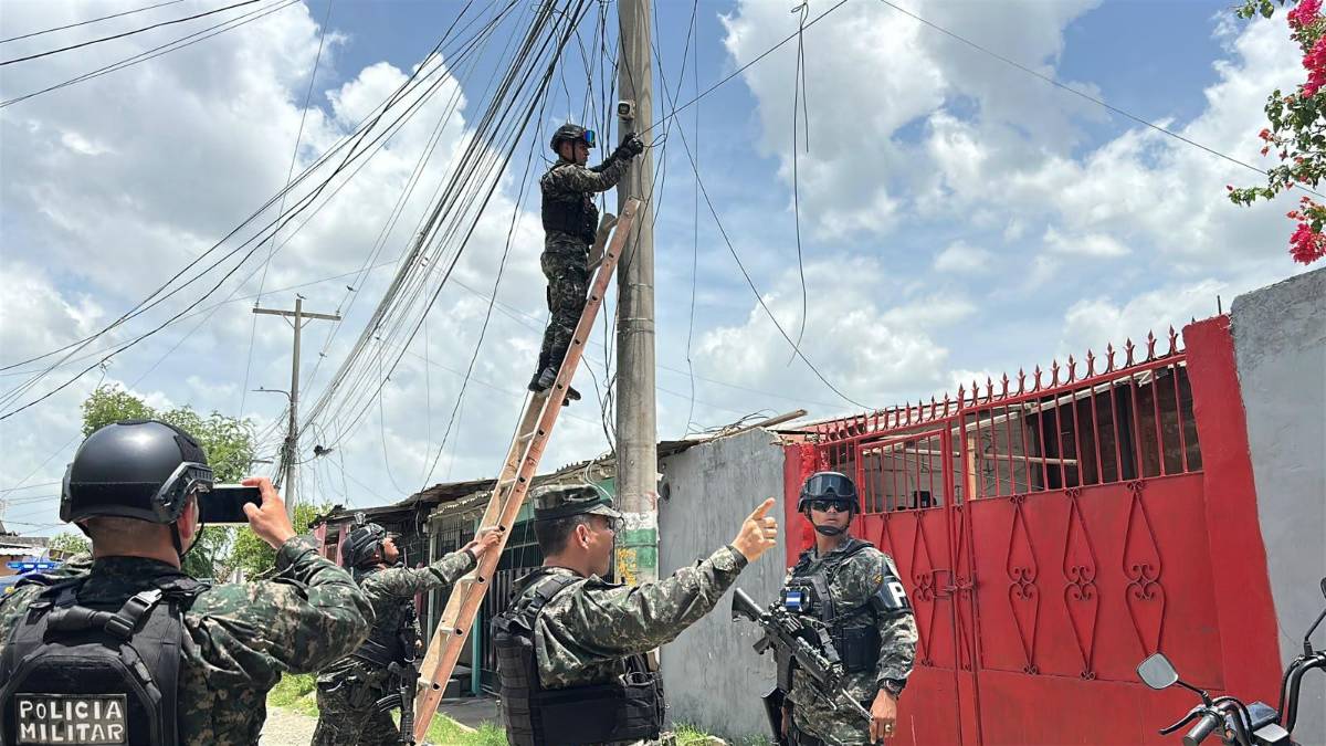Desinstalan cámaras de vigilancia de pandillas en San Pedro Sula y Villanueva