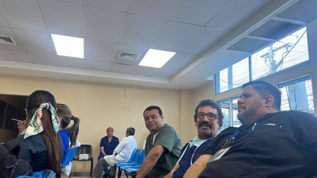 Huelga de médicos en el IHSS de San Pedro Sula.