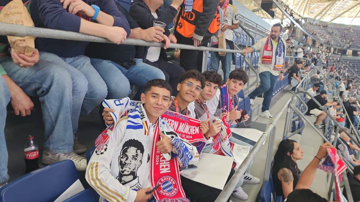 Hondureños presentes en el Santiago Bernabéu para la batalla en Champions.