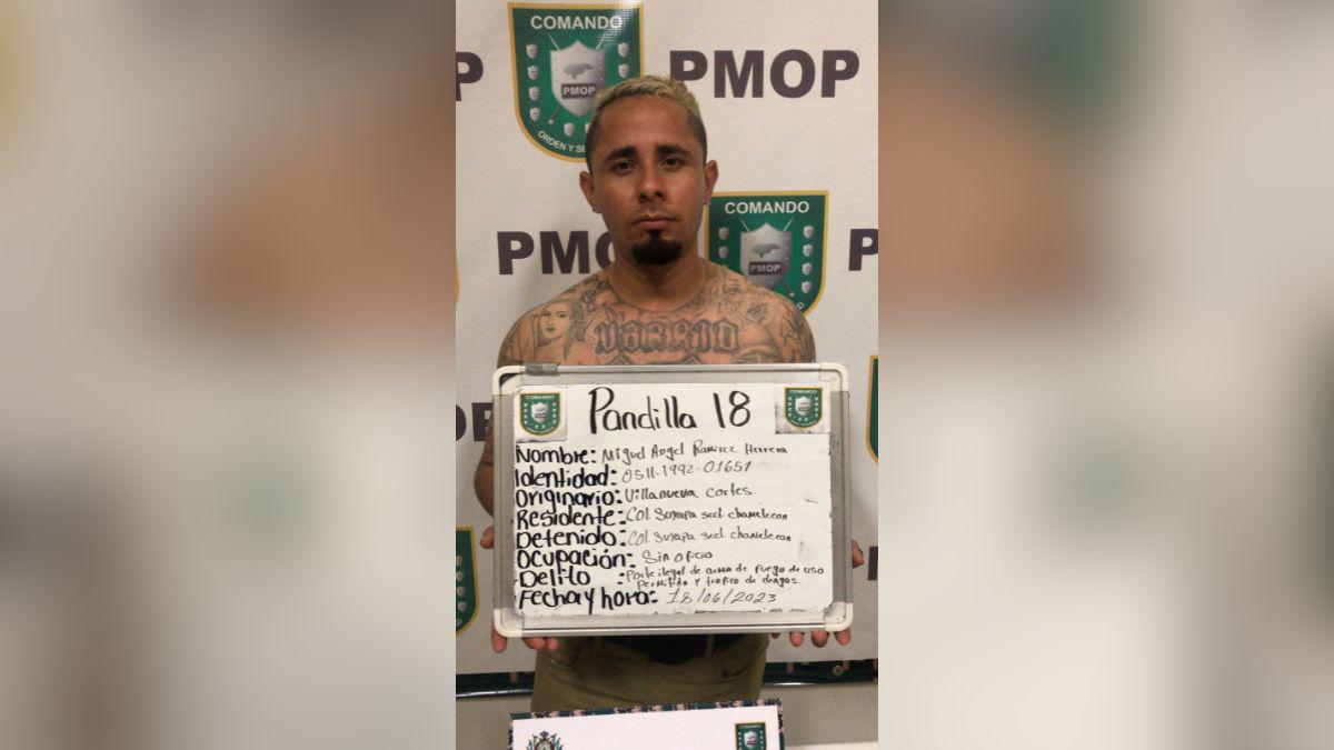 Él es “Timer”, supuesto líder de la pandilla 18 en Chamelecón