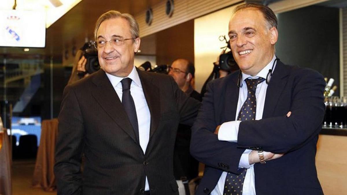 Javier Tebas y Florentino Pérez no han tenido una buena relación tras la intención del Real Madrid de crear la Superliga.