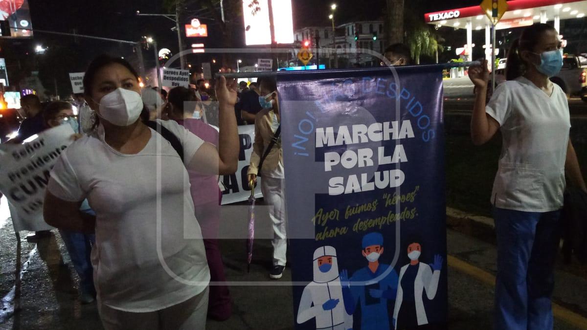 La manifestación de los médicos terminará en el hospital Mario Catarino Rivas.