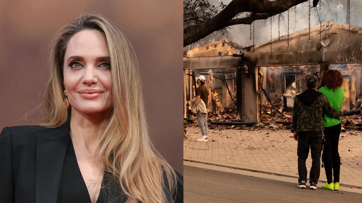 Angelina Jolie prestó su hogar como refugio por los incendios de Los Ángeles