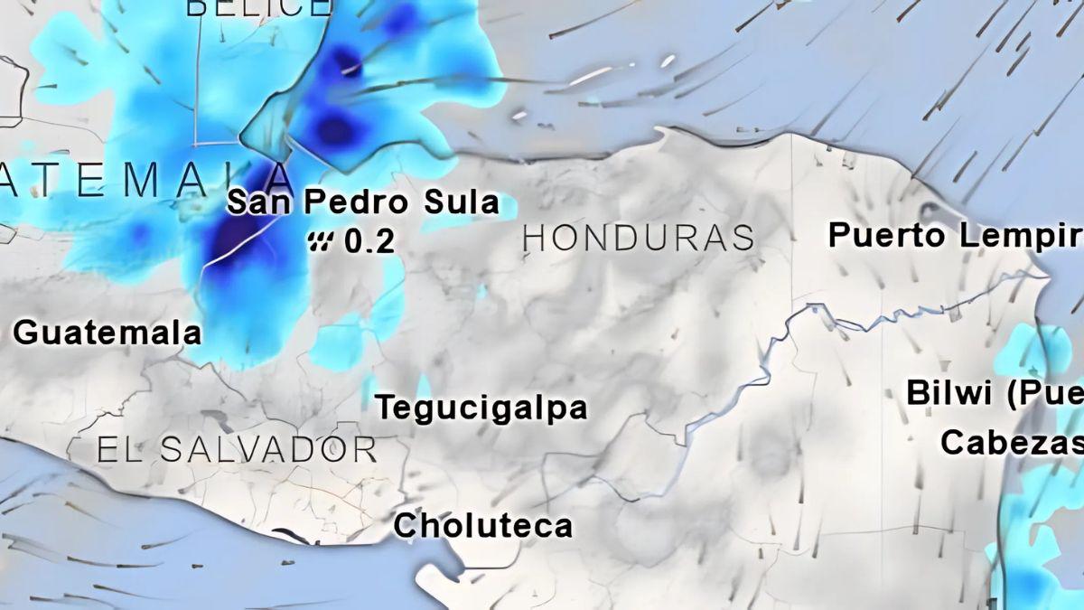 Copeco pronostica lluvias en el occidente de Honduras
