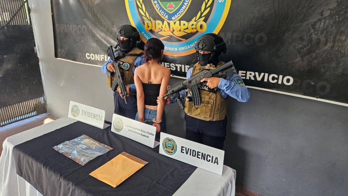 Arrestan a “Paty”, presunta integrante de la MS-13, por tráfico de drogas en SPS