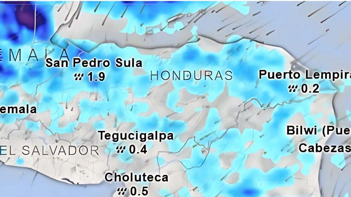 Copeco pronostica intensas lluvias este miércoles