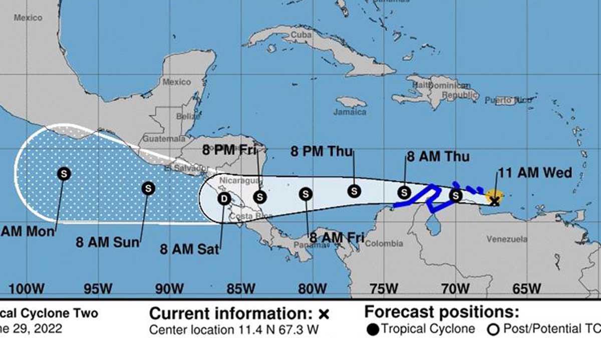 Bandas nubosas de posible ciclón tropical dejarán fuertes lluvias en el país