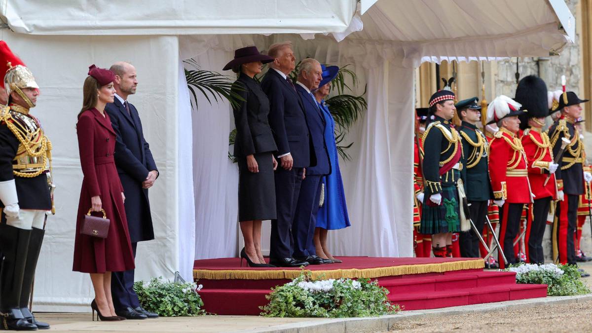 Carlos III recibe a Trump con un fastuoso desfile en Windsor