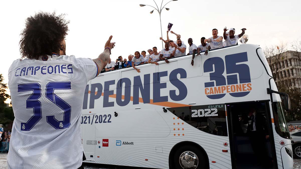 Marcelo vivió un gran día con la conquista del título de la Liga Española.