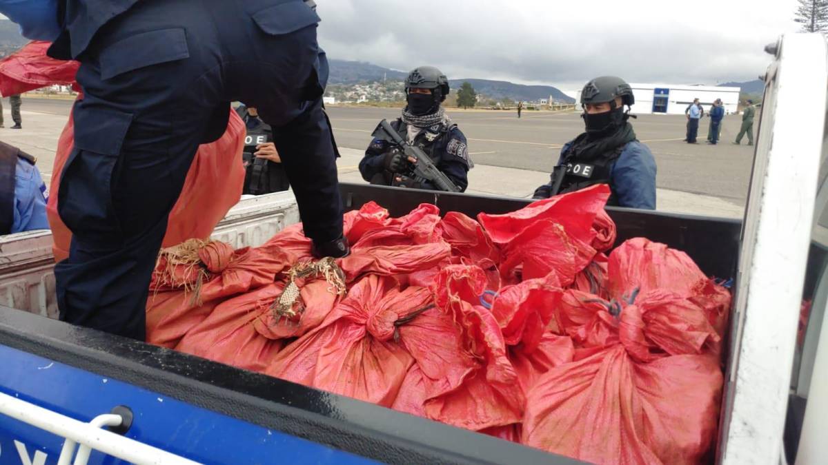 El comisionado Sánchez, en Tegucigalpa, aclaró que este aumento en las cifras no se debe a que haya incrementado el tráfico de droga en el país, sino a que las operaciones están potenciándose. 