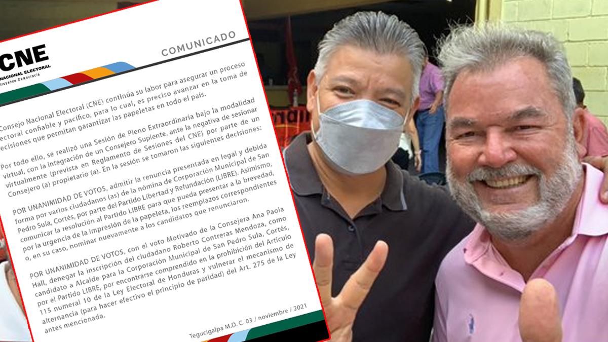 CNE: Roberto Contreras ya no podrá participar en las elecciones del 28 de noviembre