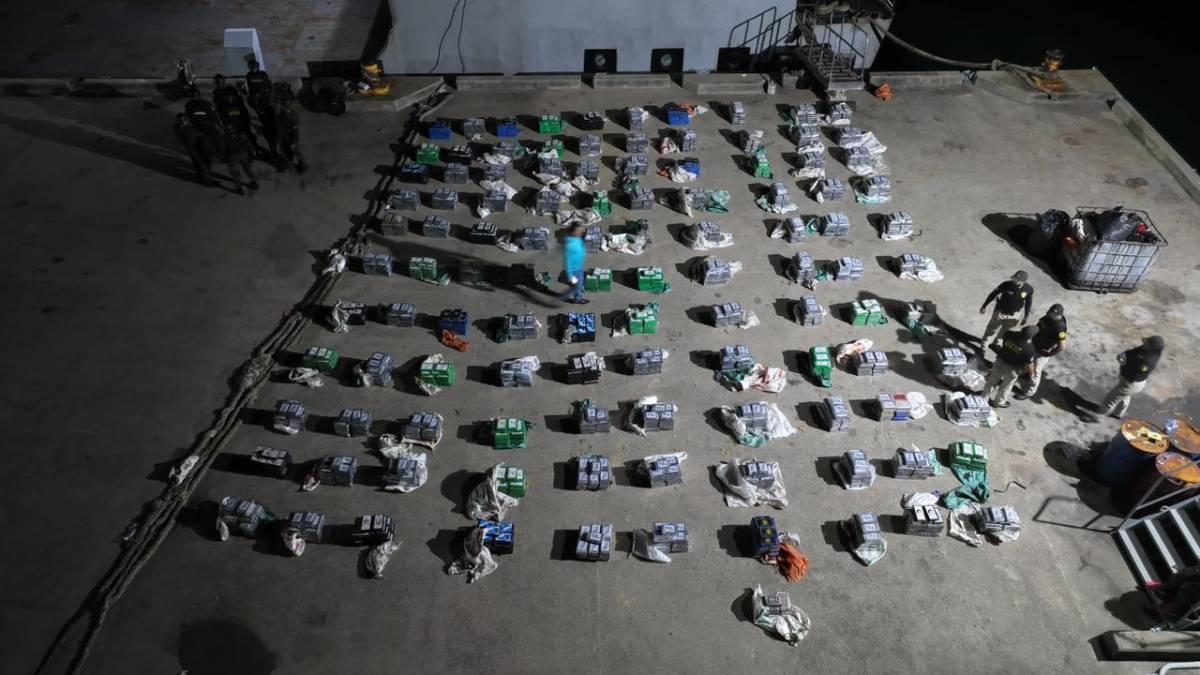 Droga decomisada por las Fuerzas Armadas.