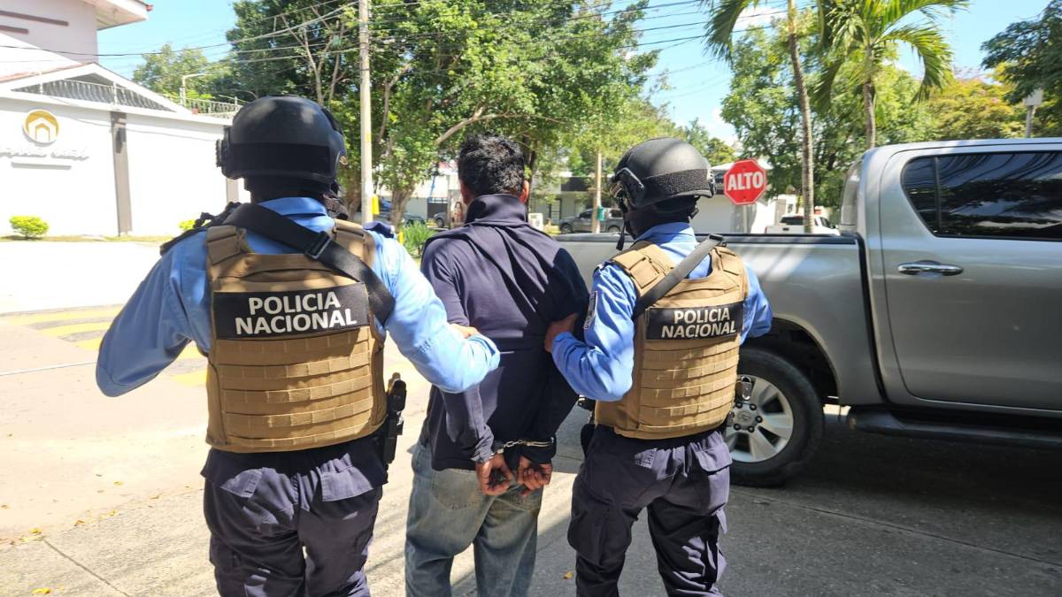 Capturan a “El Viejo”, presunto cabecilla de la MS-13 en Santa Cruz de Yojoa
