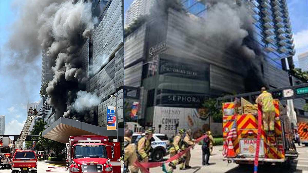 Se incendia lujoso hotel del Brickell City Centre en Miami, Estados Unidos