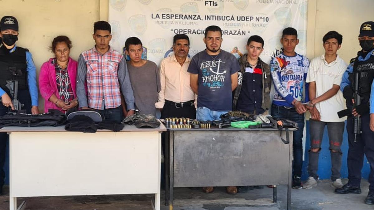 Capturan a ocho supuestos miembros de “Los Torrontos” en Intibucá