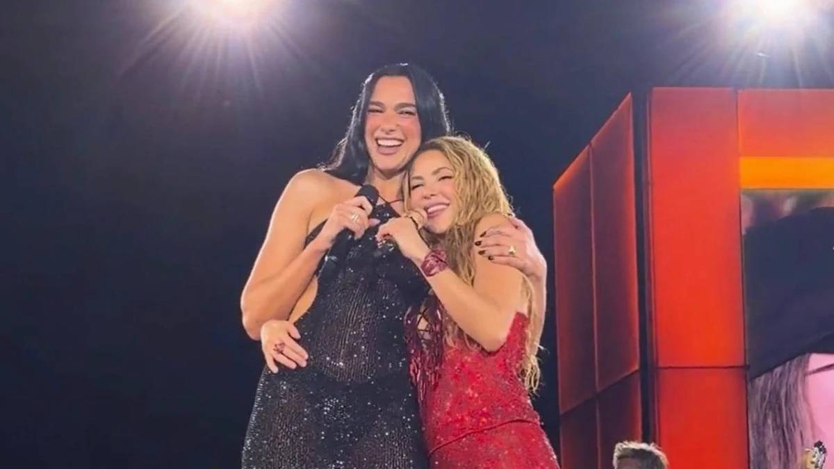 Dua Lipa sorprende a Shakira en Madrid y juntas cantan Antología
