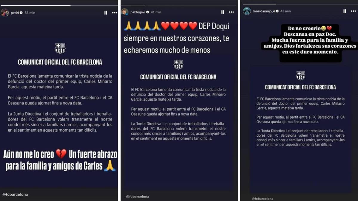 La triste despedida de la mujer del doctor del Barcelona que murió repentinamente