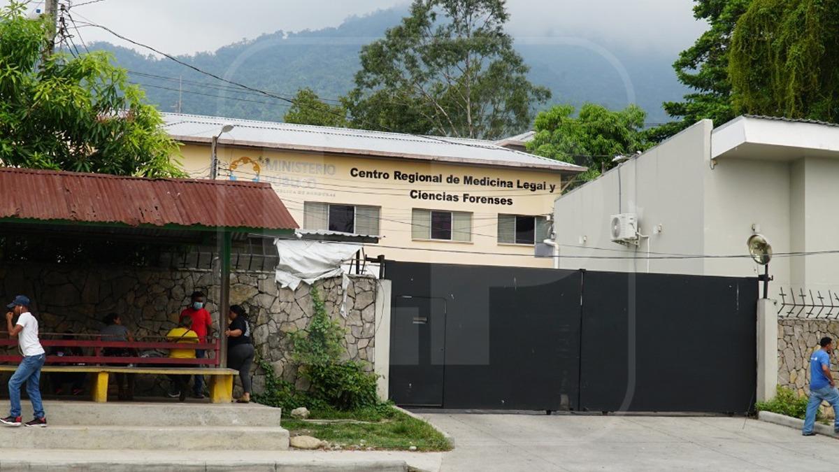Instalaciones de la morgue de San Pedro Sula.