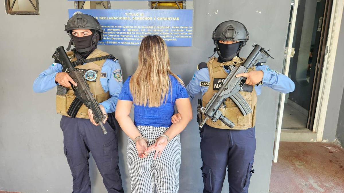 Capturan a “Nena”, presunta integrante de la Pandilla 18