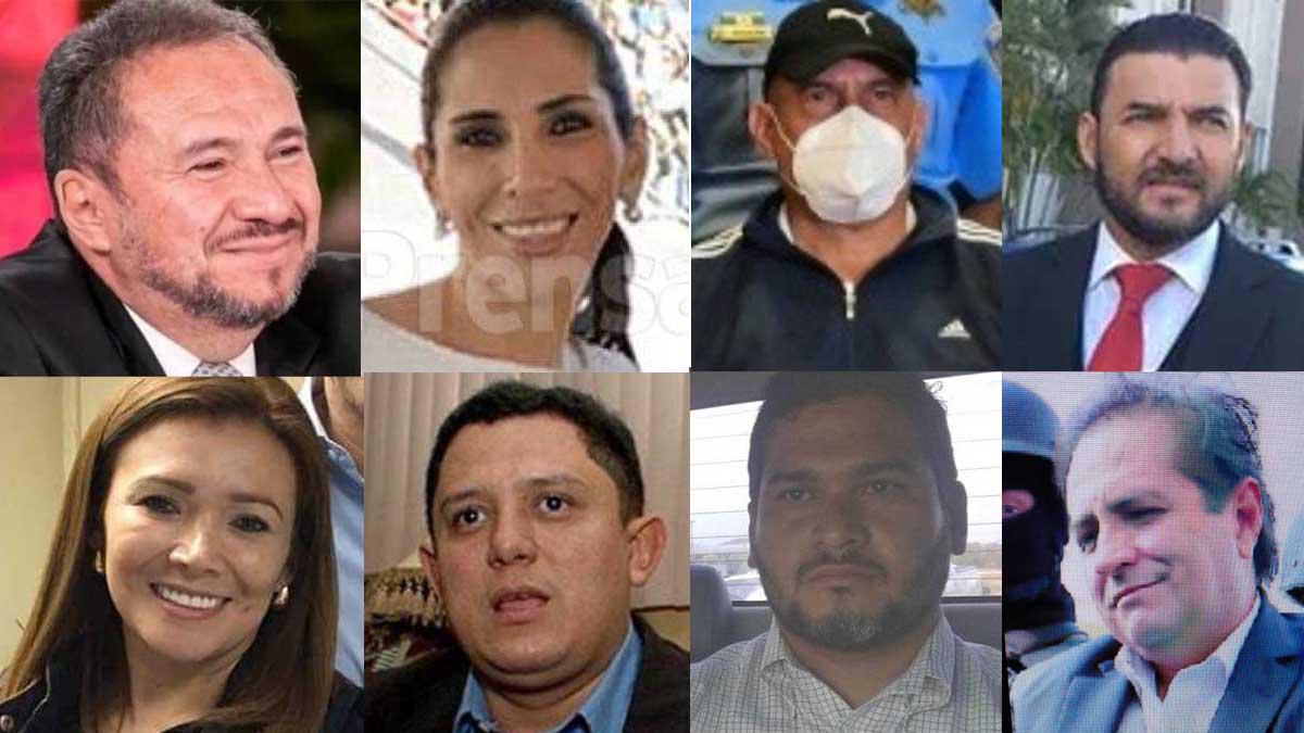 Los rostros de los hondureños incluidos en la nueva Lista ‘Engel’ de Estados Unidos