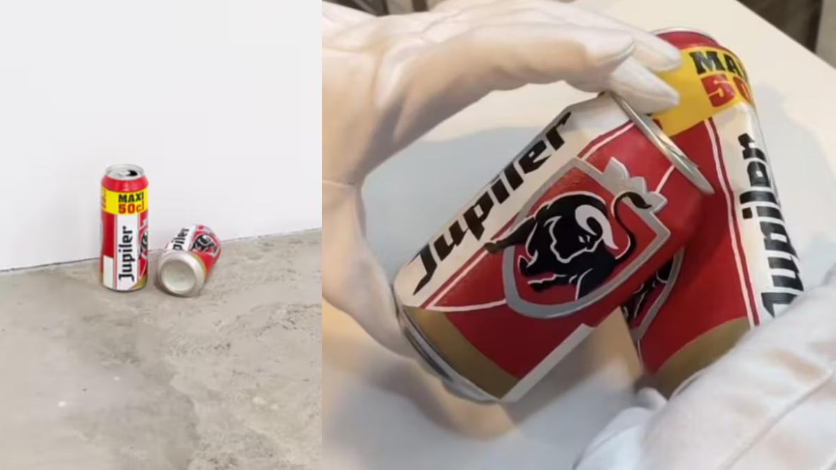 Botan una obra de arte porque pensaron que eran latas tiradas en el suelo