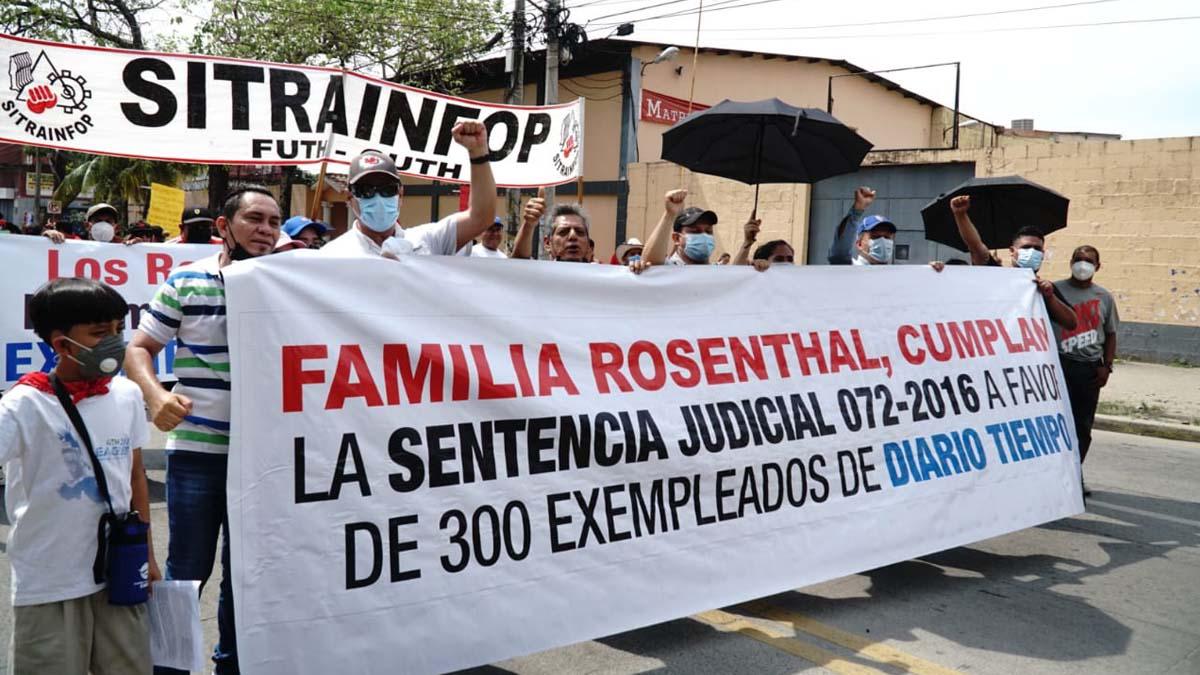 Hondureños se movilizan para conmemorar el Día del Trabajador