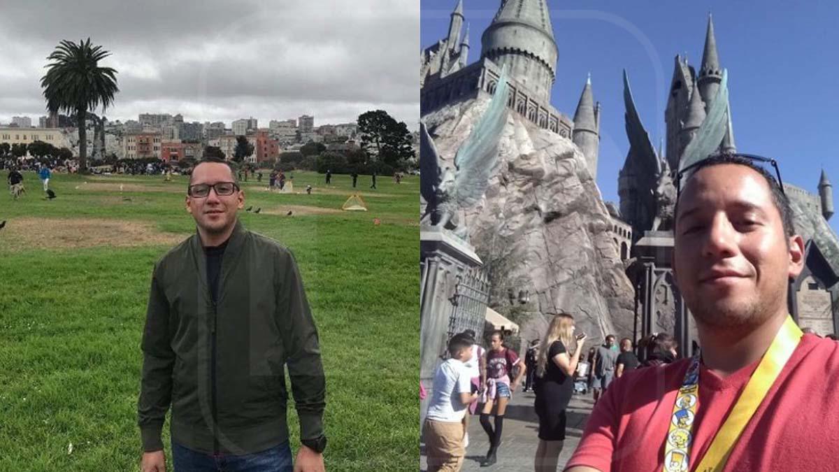 El médico hondureño en uno de sus viajes.