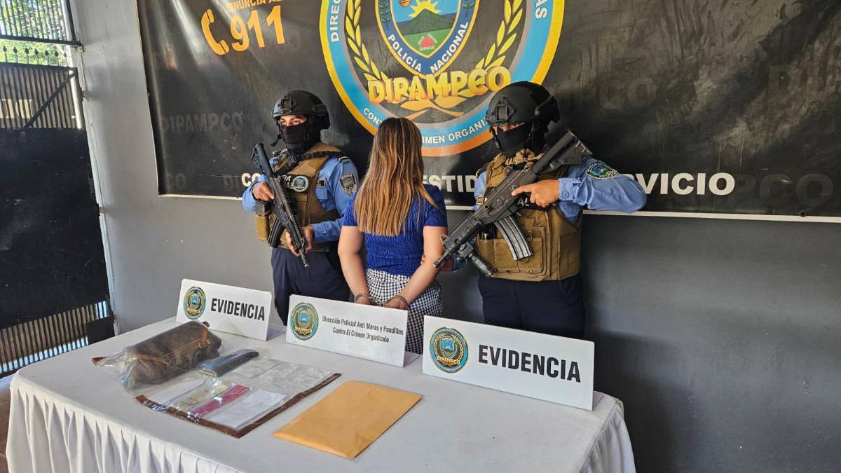 Capturan a “Nena”, presunta integrante de la Pandilla 18