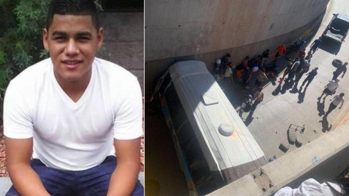 Edwin Amador fue quien falleció ayer luego de que su unidad de transporte cayera en del puente a desnivel frente a la Universidad Nacional Autónoma de Honduras (Unah). Y si bien él era el motorista del autobús, al momento del accidente no estaba al volante.