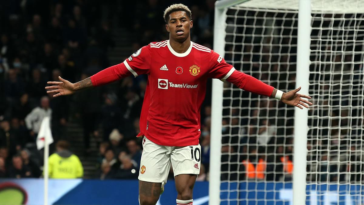 Marcus Rashford liquidó a los Spurs con el tercer tanto de los Reds Devils.