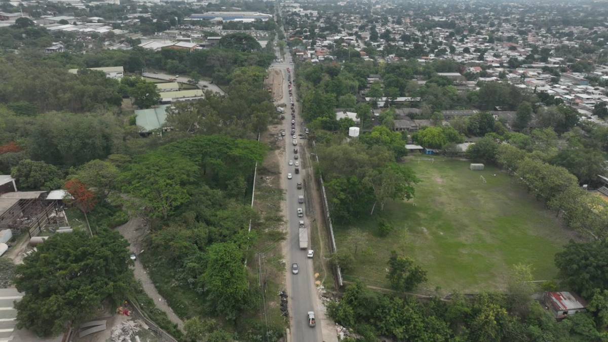 Imágenes del carril de tierra desde Infop a Chamelecón