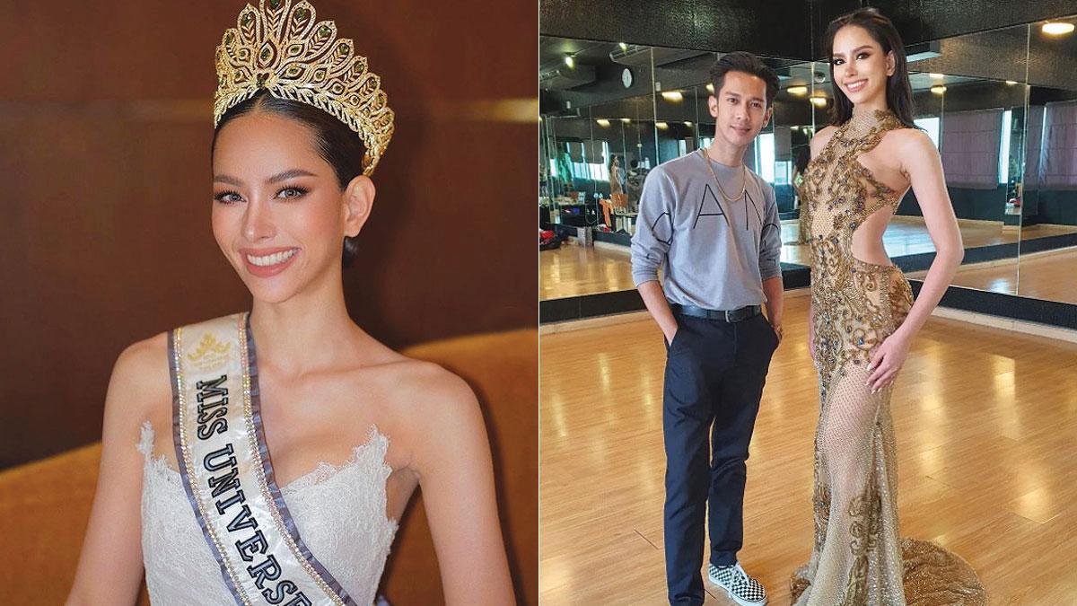 Miss Universo Tailandia impacta con vestido de anillas de latas