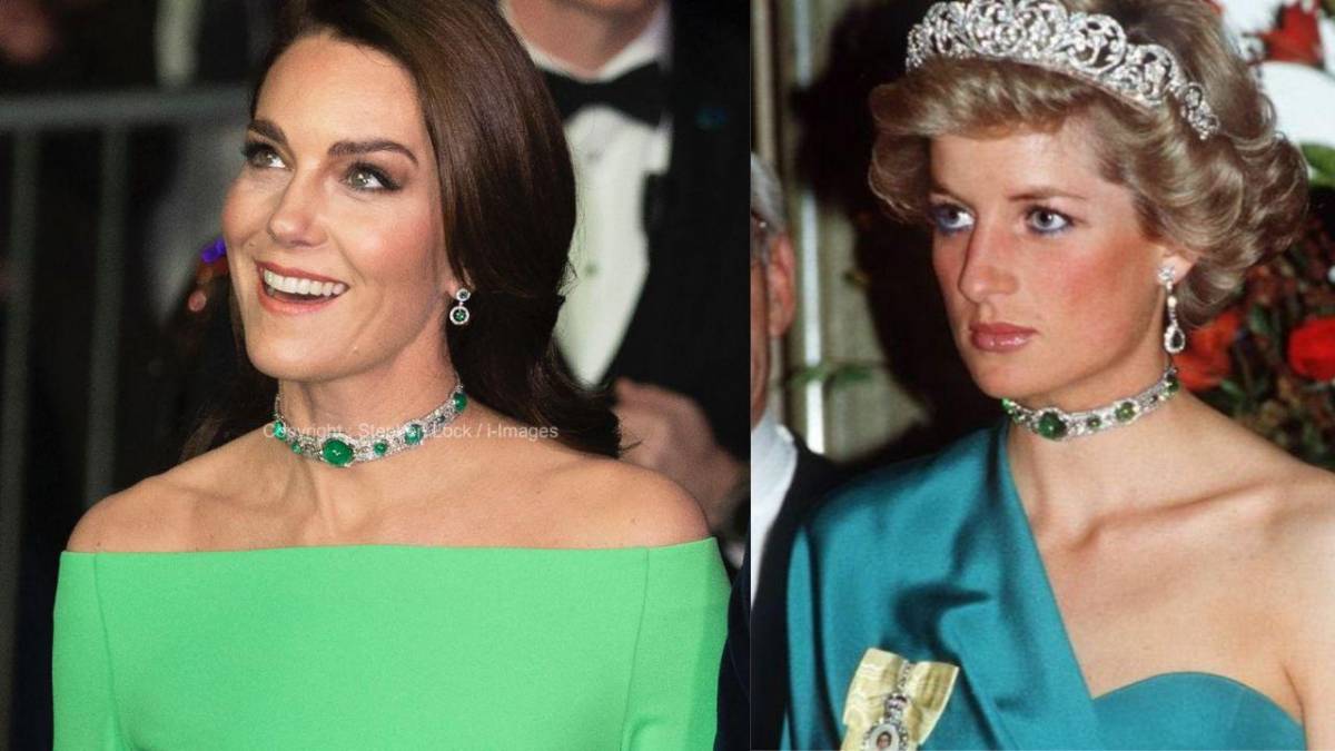 La gargantilla de esmeraldas y diamantes que llevaba puesta era la que solía llevar la princesa Diana.