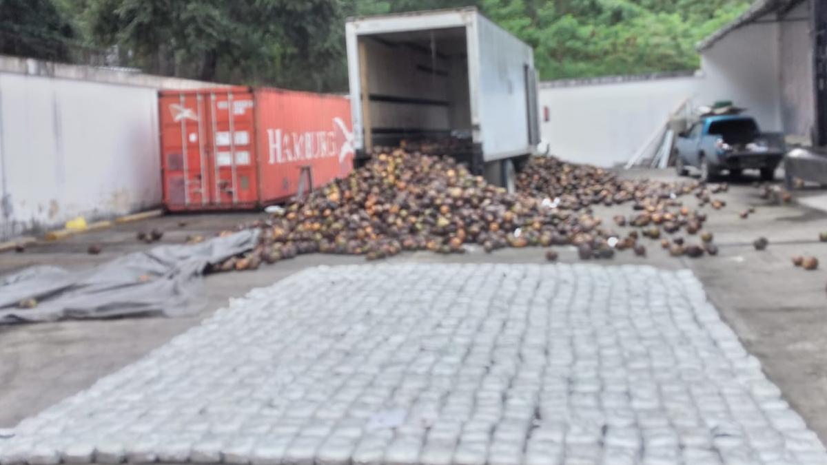 La droga iba oculta en el camión.