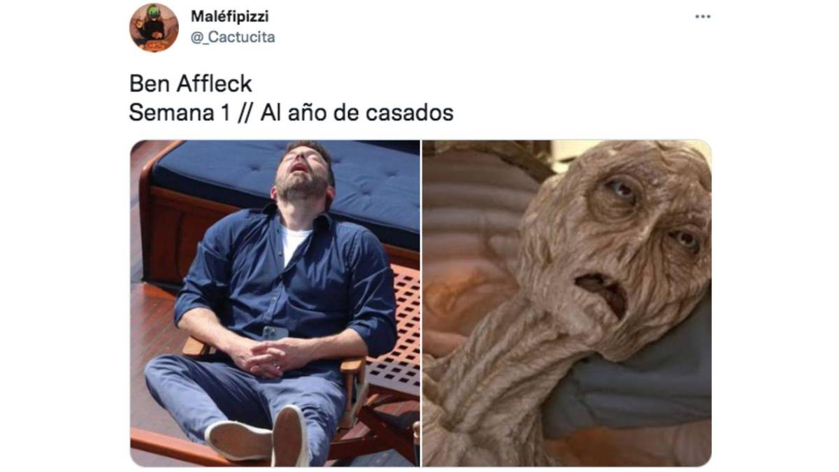 Tras salir a la luz varios fotos de Ben durmiendo, los internautas crearon ingeniosos memes del actor.