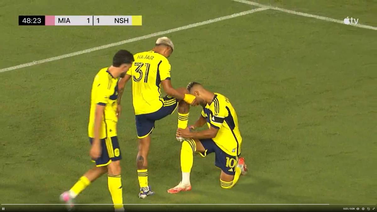 El saludo entre Messi-Nájar, 'regalo' al argentino y lo que pasó al final del Inter-Nashville