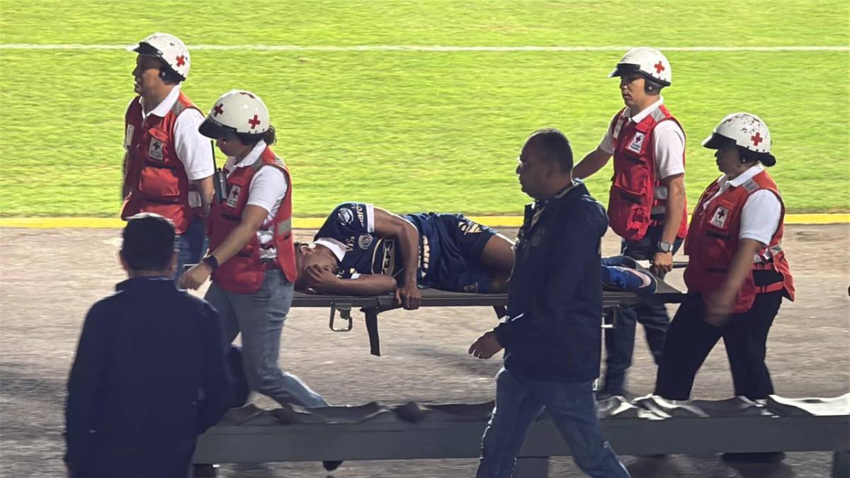 Lágrimas de Serrano, dolor, preocupación en Motagua y salió en ambulancia