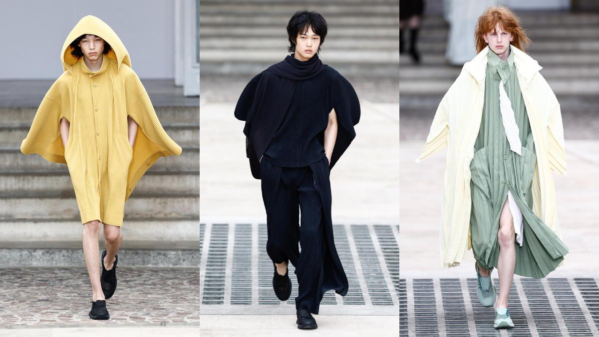 Issey Miyake se decanta por el color y las superposiciones