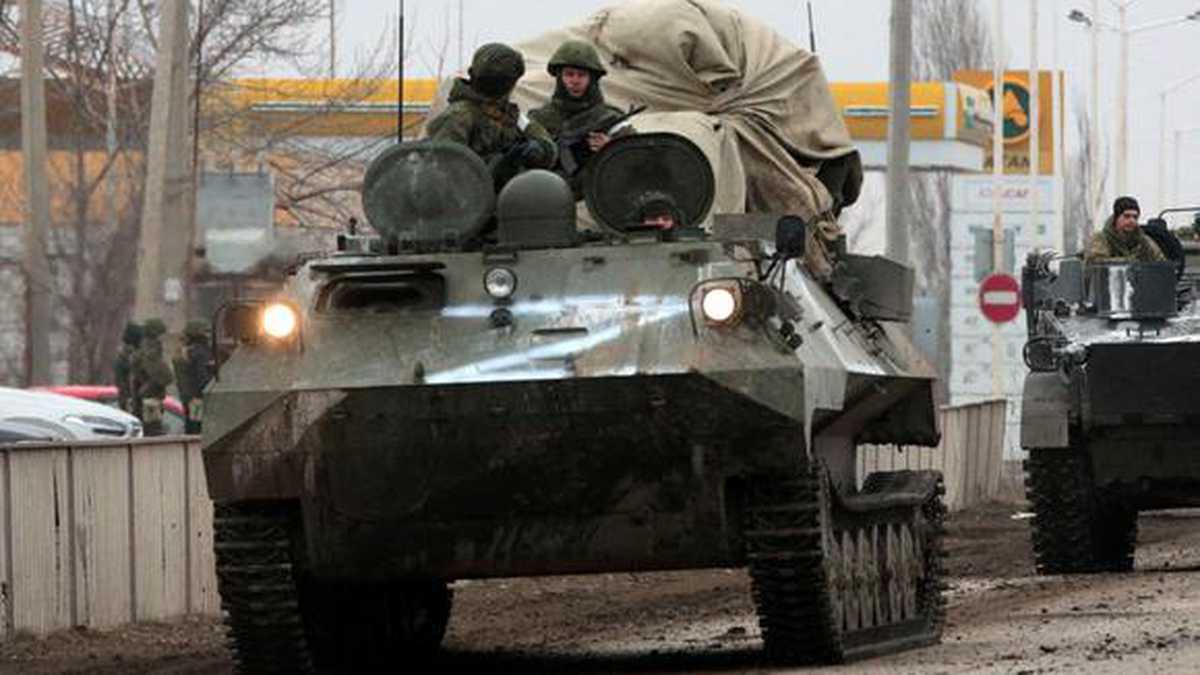 Los tanques de guerra de las tropas rusas están señalizados con la letra ‘Z‘.
