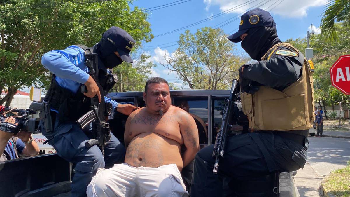 Por extorsión cae “El Duende”, cabecilla de la MS-13 en San Pedro Sula