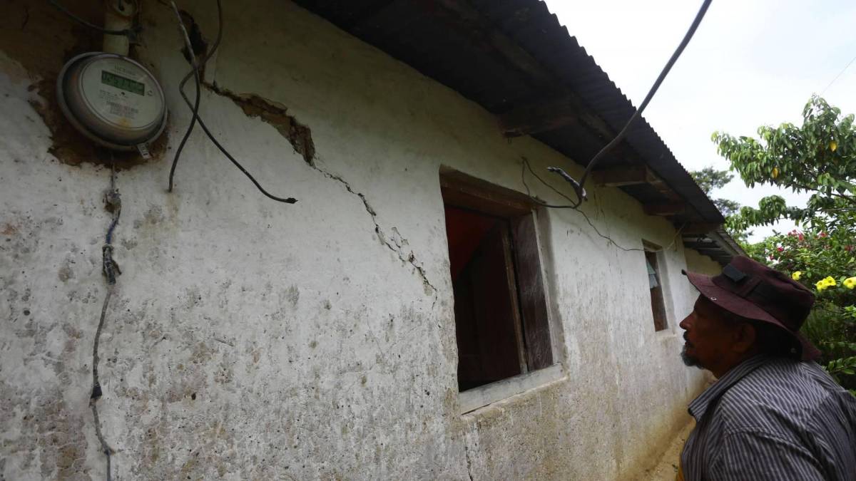 Los daños en la vivienda en Las Lajas.