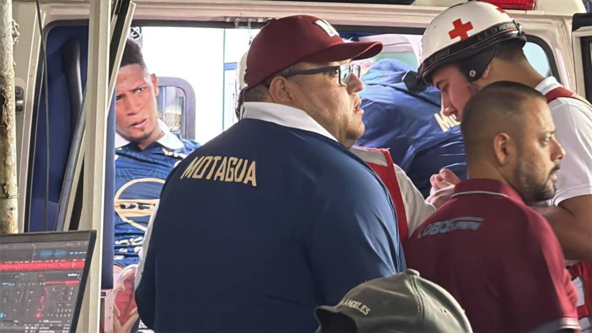 Lágrimas de Serrano, dolor, preocupación en Motagua y salió en ambulancia