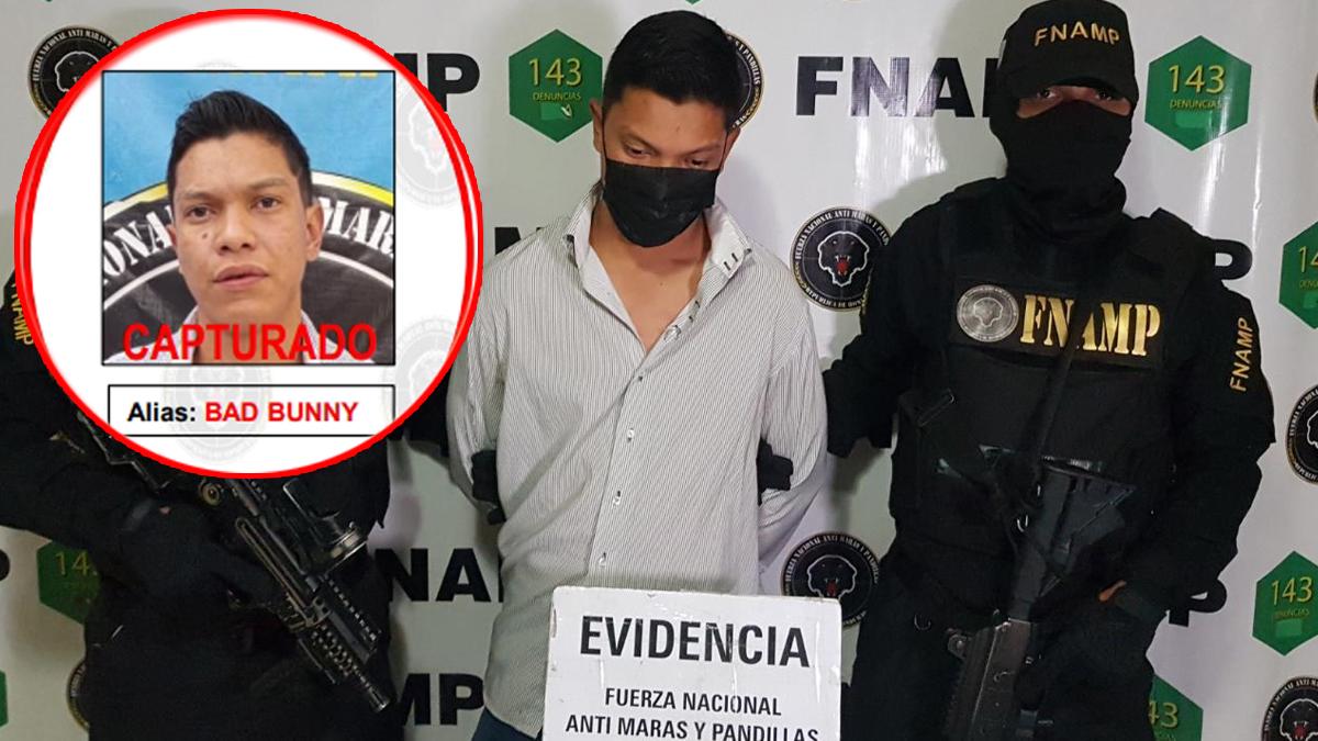 Capturan a “Bad Bunny”, miembro de la pandilla 18 en Tegucigalpa