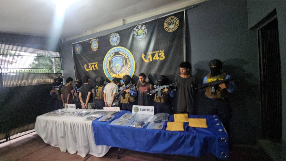 Capturan a cinco presuntos miembros de la 18 en Chamelecón