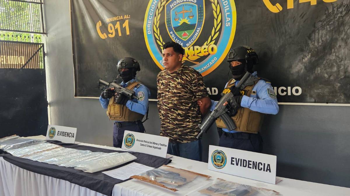 Capturan a El Venado, peligroso miembro de la MS-13 en San Pedro Sula