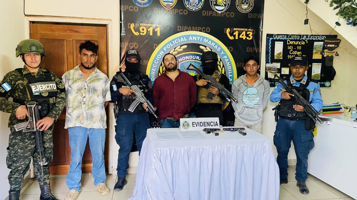 Capturan a banda vinculada a al menos 10 asesinatos en Copán