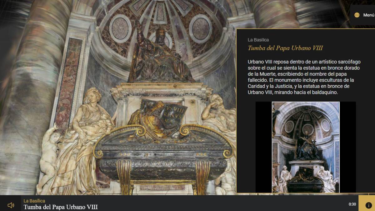 Basílica de San Pedro: Conozca con un tour guiado en 3D todos sus rincones