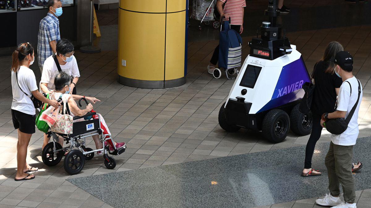 Los robots ya circulan por los centros comerciales.
